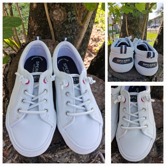 Sperry Other - 🔥New Sperry Kids Size 13M Pier Wave White shoes hot pink accents